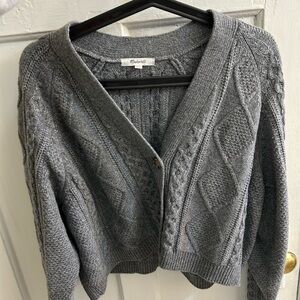 madewell cropped cardigan
